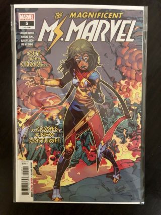 The Magnificent Ms.  Marvel 5 (2019) Marvel Comics Costume Ahmed Jung