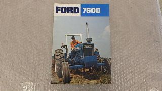 Ford 7600 Tractor Sales Dealer Brochure Cf6000 - 6
