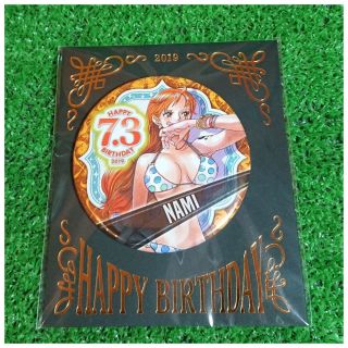Mugiwara Store One Piece Birthday Can Badge Nami 75mm
