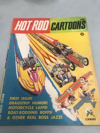 Hot Rod Cartoons Comic Strip Book First Issue November 1964 Petersen Publishing