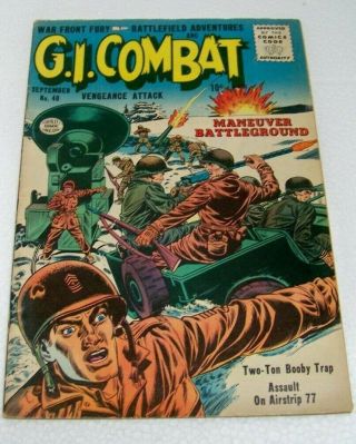 G.  I.  Combat 40 - - Quality Comics Publication - - September 1956