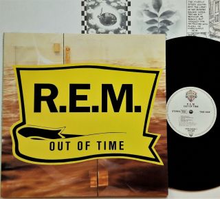R.  E.  M.  - Out Of Time Lp 1991 1st Uk Press Warner Bros 1a2/1b2,  Inner Vinyl