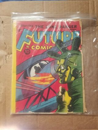 Future Comics 2 First Lone Ranger - Scarce And Htf Rare Early Golden Age 1950s