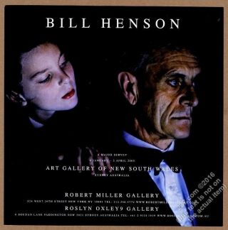 2005 Bill Henson Young Girl Old Man Photo Nyc Gallery Show Vintage Print Ad