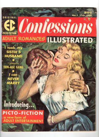 Confessions Illustrated 1 3.  0 (gd.  Vg) Ec Picto - Fiction 1956