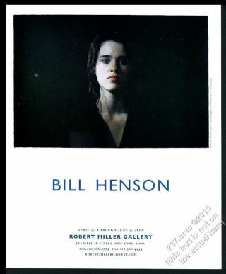 2006 Bill Henson Woman Photo Nyc Gallery Vintage Print Ad