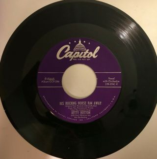 Betty Hutton: A Square In The Social Circle - 3 - 45 RPM Records - 2
