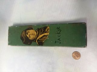 Vintage Green Jackie Coogan Canco Beautebox Tin Pencil Box 1930s
