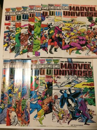 Marvel Universe Deluxe Edition 1 - 12 (vf To Nm) Missing Issue 11 Unread Set