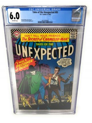 Tales Of The Unexpected 95 Dc Comics 6 - 7/66 1966 Cgc 6.  0 Silver Age