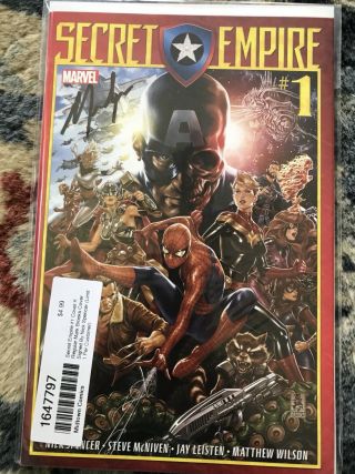 Secret Empire 1 Signed By Nick Spencer Nm Midtown