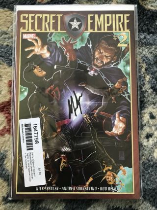 Secret Empire 2 Signed By Nick Spencer Nm Midtown