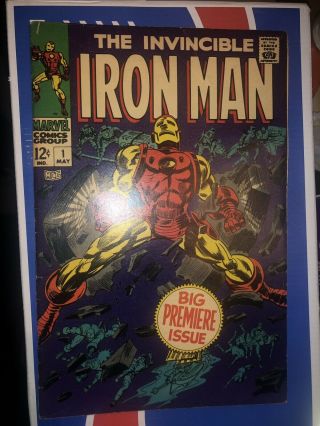 Iron Man 1 Double Cover (may 1968,  Marvel)