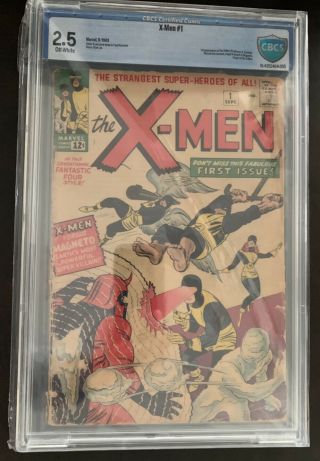 X - Men 1 1963 CBCS 2.  5 not CGC unrestored Key Silver Age 3