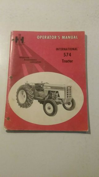 International Harvester Tractor 574 Plow Mower Manuals