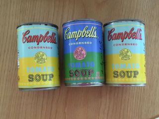 3 Andy Warhol Campbell Soup Cans Target 2012