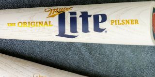 Miller Light beer tap handles.  Baseball Bats/ item 2