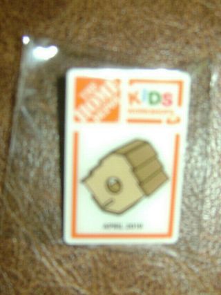The Home Depot Kids Workshop Birdhouse Pin Metal Collectible Very Rare