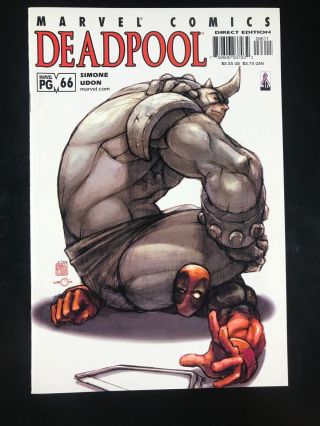 Deadpool 66 Marvel 06/02 Rhino App Htf Low Print Run Simone Udon F8