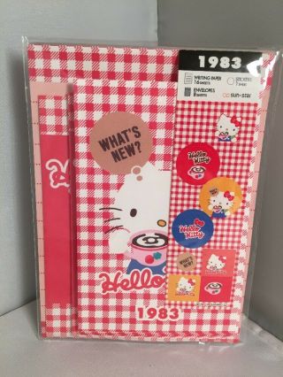 Sanrio Hello Kitty 40th Anniversary Mini Letter Set 1983 Year Design Nip Japan