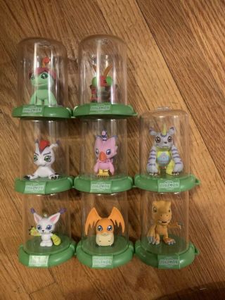 Digimon Domez Set Of 8 Funko Pop Mini