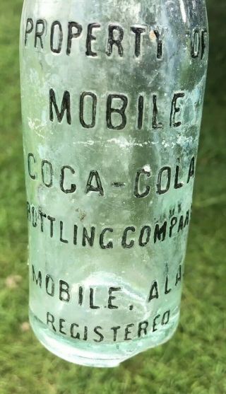 Mobile Alabama Coca Cola Soda Bottle ALA Block Letter Early Rare 2