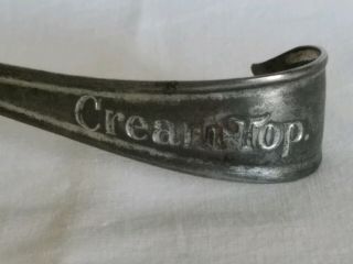 Vintage Antique CREAM TOP Dairy Milk Bottle Spoon Dipper Patent 1924/1925 3