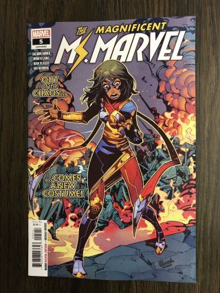 The Magnificent Ms.  Marvel 5 (2019) Marvel Comics Costume Ahmed Jung