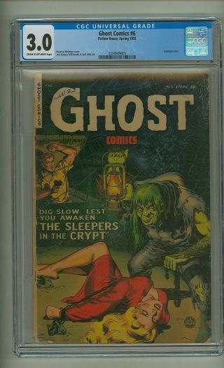 Ghost Comics 6 (cgc 3.  0) C - O/w Pgs; Bondage Cover; Kamen; Abel; 1953 (c 23934)
