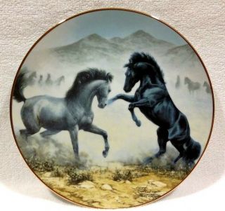 Desert Duel Horse Plate By Chuck Dehaan With