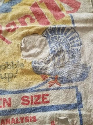 VTG Feed Sack Bag Poultry Chicken Spencer South Dakota.  Sioux Falls SD GRANTIS 3