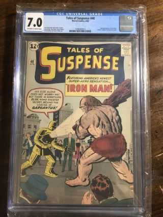 Tales of Suspense 40 CGC 7.  0 1963 2nd Iron Man after 39 Avengers 6