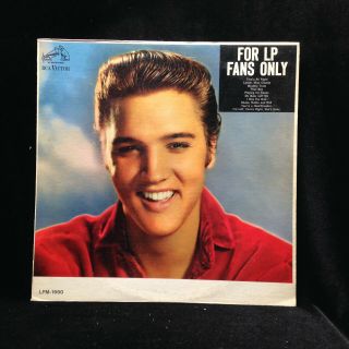 Elvis Presley - For Lp Fans Only - Rca 1990 - Rare Dg Mono Same Photo On Back