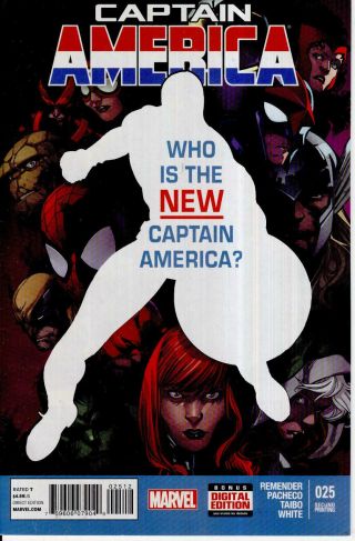 Captain America 25 1st Sam Wilson Falcon As Cap 2014 2nd Print Plus No.  1 Lot2
