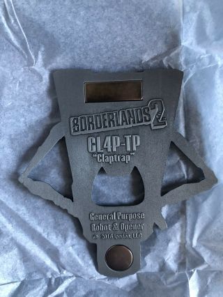 Borderlands 2 Claptrap Metal Bottle Opener Fridge Magnet CL4P - TP Robot 5