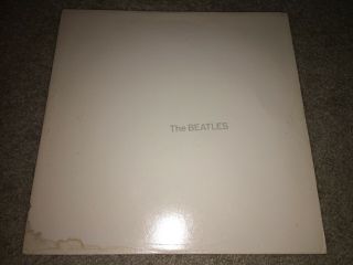 Beatles White Album Capitol Sebx 11841 White Vinyl Limited Rare Vg,  W/ Poster
