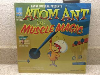 Vintage 1965 Hanna Barbera Atom Ant In: Muscle Magic Record Album In Shrink Wrap