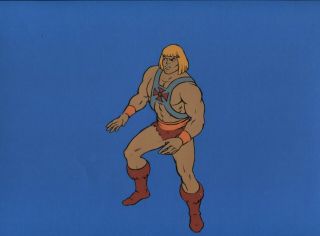 He - Man Cartoon Cel Heman She - Ra Masters Of The Universe Animation Art Motu Pop 2