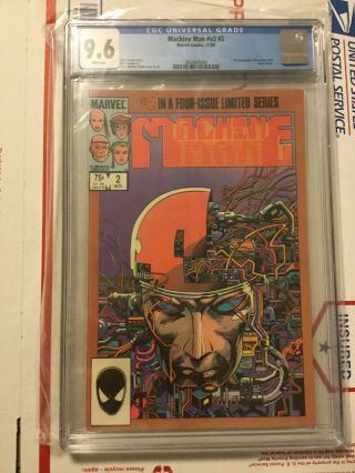 Machine Man V2 2_cgc 9.  6_1st Iron Man 2020_only 20 In Cgc Census_white Pages