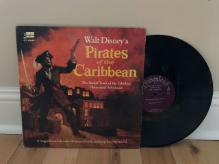 Vintage Walt Disney Pirates Of The Caribbean Lp Record St 3937 W/ Booklet