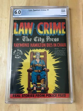 Law Against Crime 1 Lb Cole (white Pages) Just Graded Pgx 6.  0 (like Cgc)