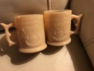 (2) Vintage Whataburger Buffalo Nickel Indian Head Coffee Mug / Cup