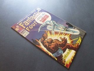 Fantastic Four 55 - Higher Grade - Marvel 1966 - Thing Battles Silver Surfer