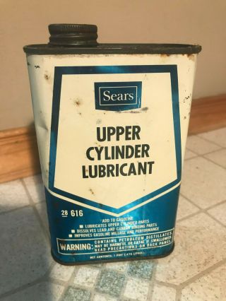 Vntage Oil Can Vintage Sears Can Sears Upper Cylinder Lubricant Sears & Roebuck