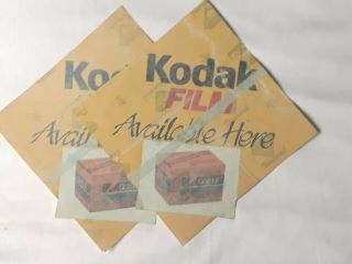 Vintage Kodak Gold Ii Film Available Here Advertisement Stickers Fr Display