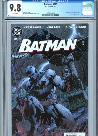 Batman 617 Cgc 9.  8 White Pages Hush Storyline Jim Lee Art Dc Comics 2003