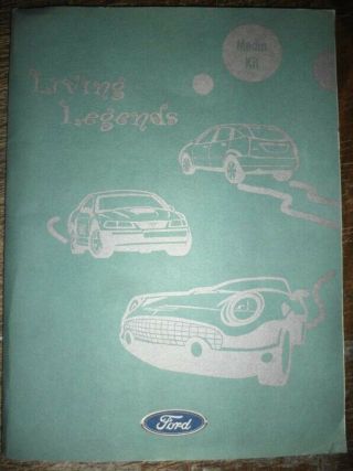 2001 Ford Living Legends Media Kit Promo Material Mustang Thunderbird Photos Art
