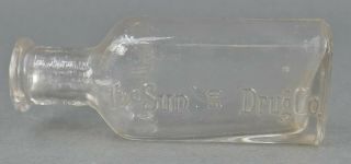 Antique The Sun Drug Co Glass Bottle