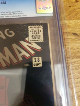 The Spider - Man 28 cgc 9.  0 ow pages (Sep 1965,  Marvel) 4
