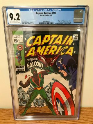 Captain America 117 - Cgc 9.  2 (first Appearance Of Falcon)